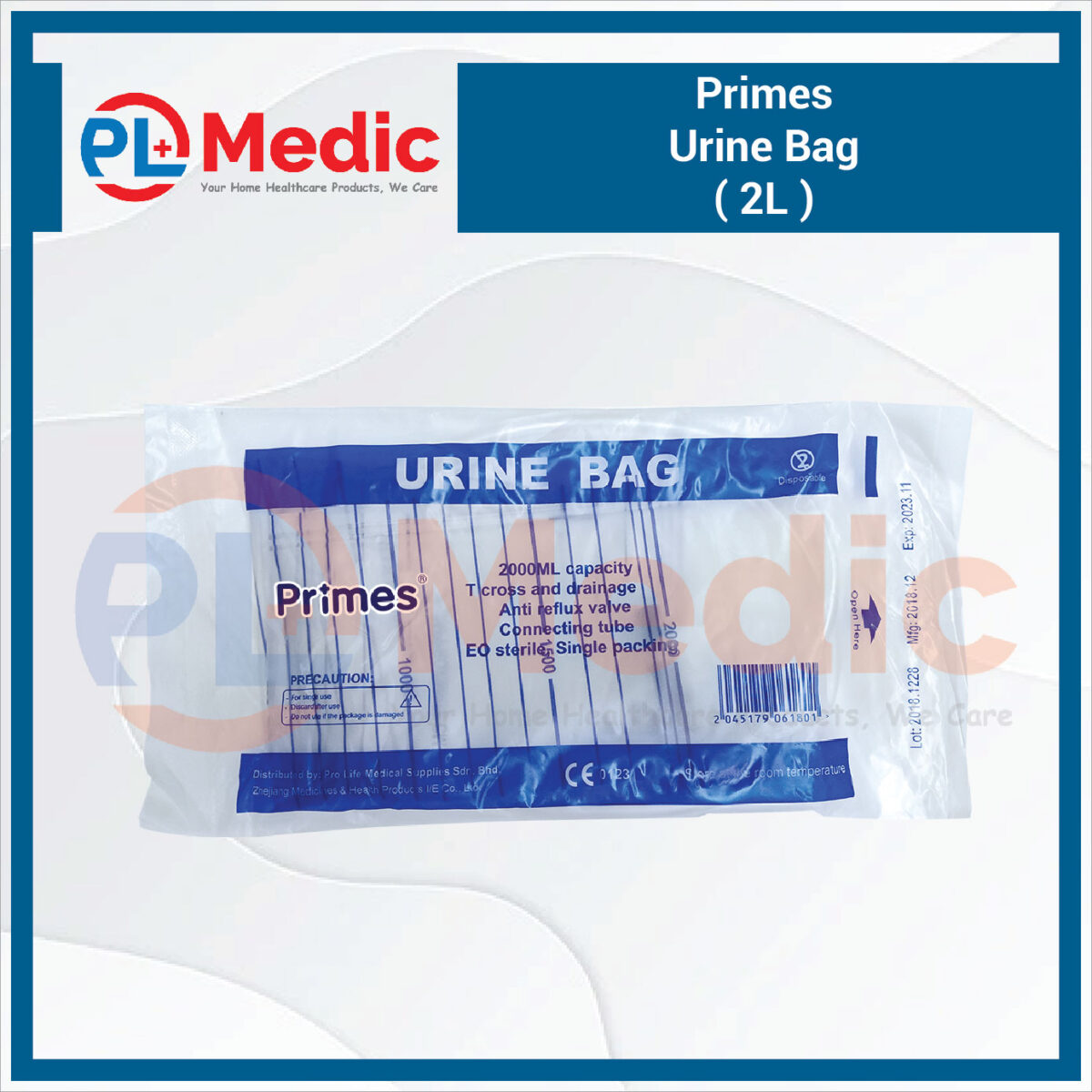 Primes Urine Bag 2L PL Science Medic