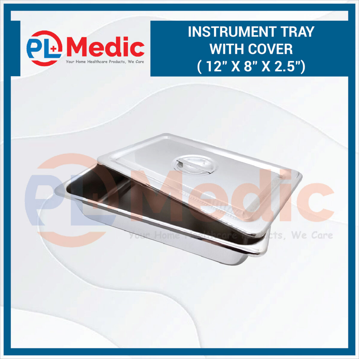Instrument Tray With Cover PL Science Medic
