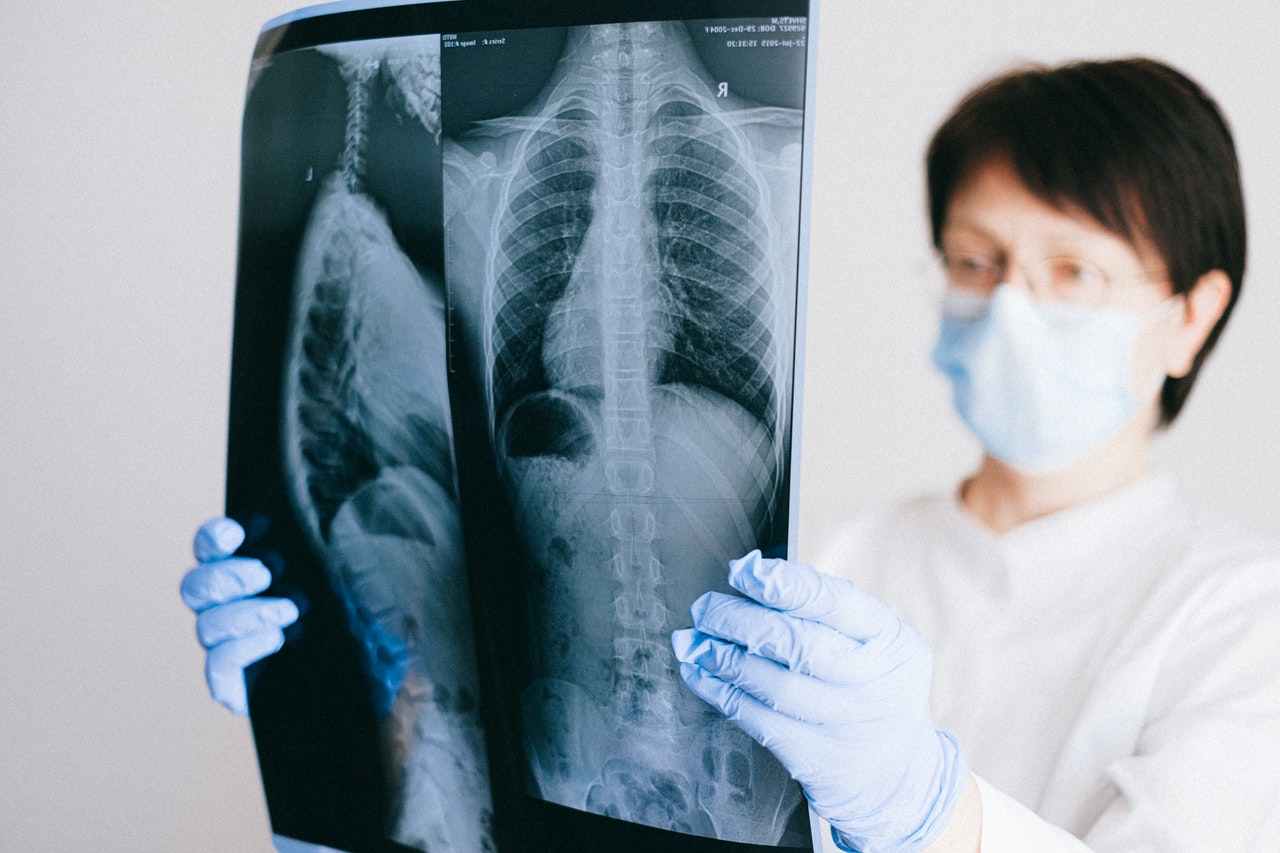 Doctor examine respiratory illness